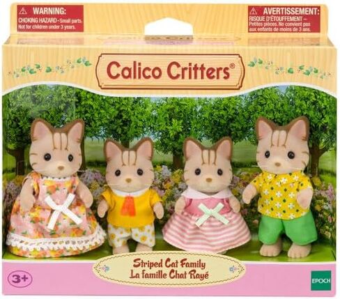 Calico Critters Sandy Cat Family, Set of 4 Collectible Doll Figures in Saudi Arabia