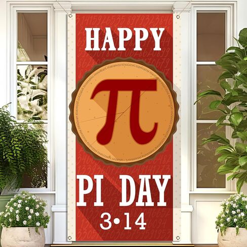 Happy Pi Day Door Cover Funny Mathematical Pi Day Party Decorations Math 3.14 School Classroom Office Door Decor in Saudi Arabia