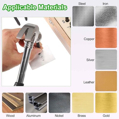 HARFINGTON 36pcs 40Cr Alloy Steel Stamps Set 3/32" (2.5mm) A-Z / 0-8 / "&" Symbol Number Letter Punch Press Tool Steel Reverse Punch Stamp with Wood Case for Plastic Wood Leather in Saudi Arabia