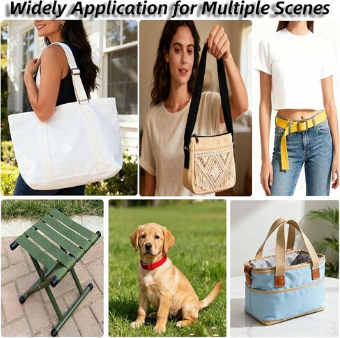 Cotton Webbing 1 Inch - 5 Yards Durable Canvas Straps for Sewing & DIY Crafts | Soft Poly Cotton Webbing for Tote Handles, Pet Collars, Cloth Belts & Home Decor (Black) in Saudi Arabia