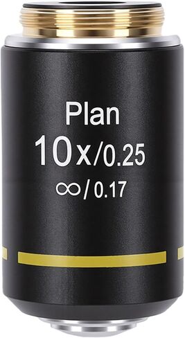 ASHATA Plan Objective Lens, 20.2MM RMS Thread Microscope Objective Lens for Biological Microscope with Aluminum Alloy Optical Glass (40X) in Saudi Arabia