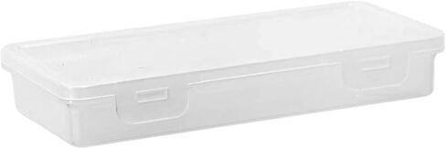 Clear Plastic Pencil Case Box Craft Hobby Art Supply Storage Organizer Container, 1-Pack, Stackable (Clear) in Saudi Arabia