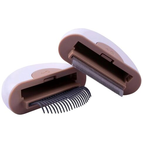 Pet Life ® 'LYNX' 2-in-1 Travel Connecting Grooming Pet Comb and Deshedder in Saudi Arabia