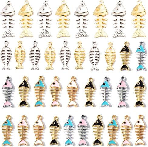 Stino Paired Bulk Enamel & Metal Charms for Jewelry Making, Colorful Metal Pendant for Bracelet Necklace and Crafting in Saudi Arabia