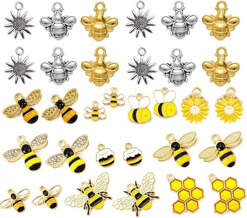 Stino Paired Bulk Enamel & Metal Charms for Jewelry Making, Colorful Metal Pendant for Bracelet Necklace and Crafting in Saudi Arabia