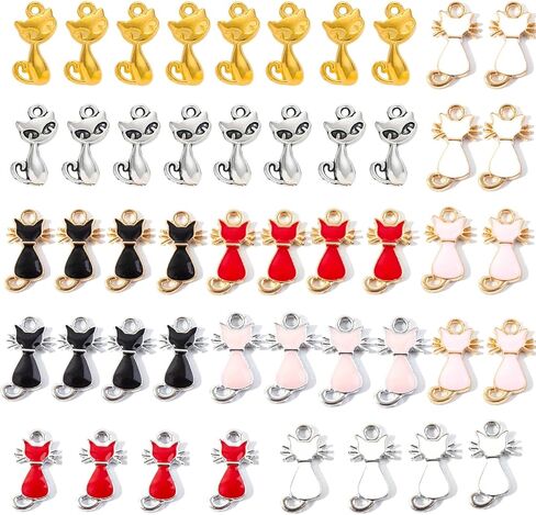 Stino Paired Bulk Enamel & Metal Charms for Jewelry Making, Colorful Metal Pendant for Bracelet Necklace and Crafting in Saudi Arabia