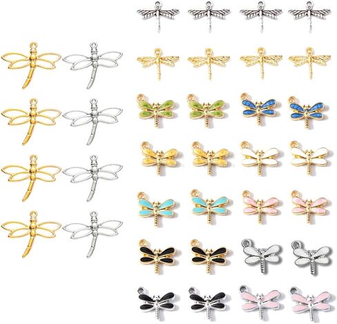 Stino Paired Bulk Enamel & Metal Charms for Jewelry Making, Colorful Metal Pendant for Bracelet Necklace and Crafting in Saudi Arabia