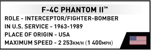 COBI Historical Collection F-4C Phantom II™ (Vietnam War) in Saudi Arabia