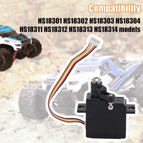 RC سيرفو ل 1/18 RC سيارة 5 سلك سيرفو ل HS18301 HS18302 HS18303 HS18304 HS18311 HS18312 HS18313 HS18314 in Saudi Arabia