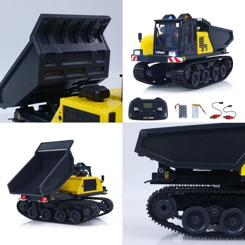 TOUCAN RC HOBBY 1/50 T14R Panther RTR الكهربائية RC الزاحف شاحنة قلابة شاحنة بناء مركبة قلابة مجنزرة نموذج نهائي وحدة أصوات لهواية الكبار in Saudi Arabia