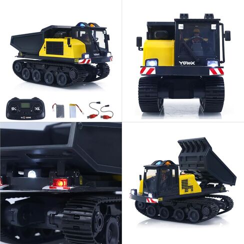 TOUCAN RC HOBBY 1/50 T14R Panther RTR الكهربائية RC الزاحف شاحنة قلابة شاحنة بناء مركبة قلابة مجنزرة نموذج نهائي وحدة أصوات لهواية الكبار in Saudi Arabia