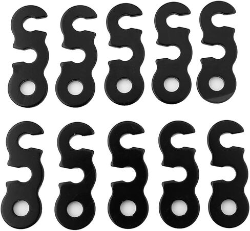Alloy Rope Adjuster, Anti-Slip Buckle for Camping, Hiking, 10pcs with 3mm-9mm Cord Diameter in Saudi Arabia