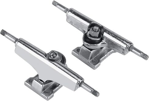 Pro Fingerboard Trucks 29mm & 32mm – Raw Metal Silver – Regular Kingpin with Install Tool & Hardware (29mm) in Saudi Arabia