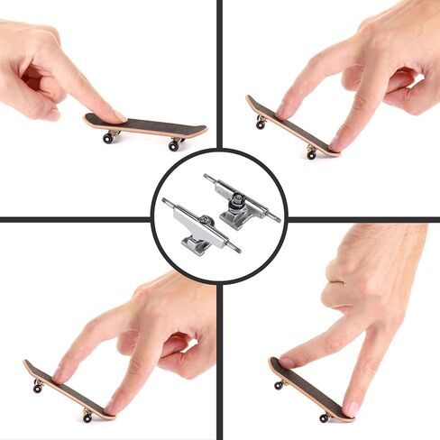 Pro Fingerboard Trucks 29mm & 32mm – Raw Metal Silver – Regular Kingpin with Install Tool & Hardware (29mm) in Saudi Arabia