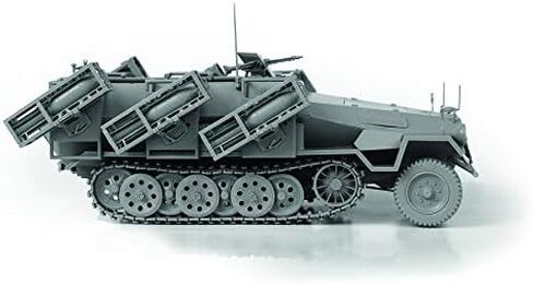ZVEZDA 3625 - قاذفة الصواريخ الثقيلة الألمانية Sd.Kfz.251/1 Ausf.B Stuka zu Fuss - مجموعة نماذج بلاستيكية بمقياس 1/35 460 قطعة طول 6½ / 17 سم in Kuwait