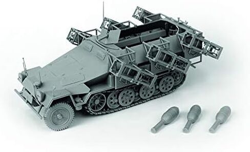 ZVEZDA 3625 - قاذفة الصواريخ الثقيلة الألمانية Sd.Kfz.251/1 Ausf.B Stuka zu Fuss - مجموعة نماذج بلاستيكية بمقياس 1/35 460 قطعة طول 6½ / 17 سم in Kuwait