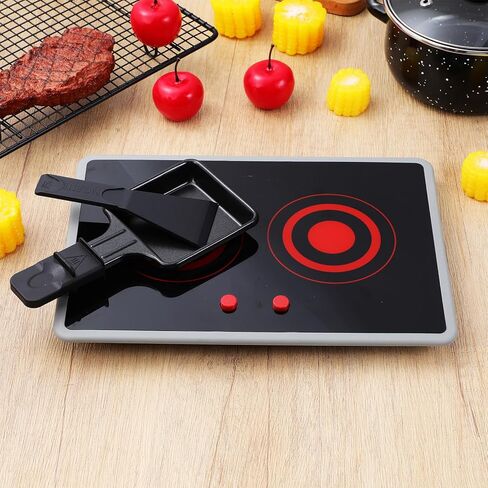 Totority Kids Play Kitchen Appliance Realistic Induction Stove Toy with Sound & Light Effects Pretend Play Kitchen Accessories for Toddler in Kuwait