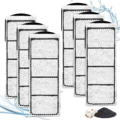 6 Pack Aquarium Fish Tank Water Filter Cartridge Compatible with Coralife BioCube, Replacement Filter Cartridge for Biocube 14 16 29 32 Gallon Aquarium in Saudi Arabia