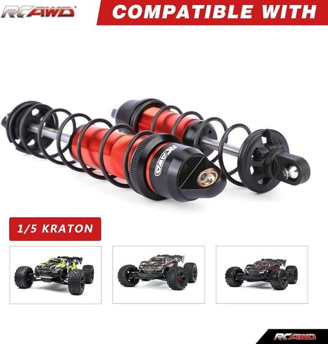RCAWD KRATON 8S ممتص الصدمات ونهاية قضيب الصدمات ومجموعة أكواب الربيع، من أجل ARRMA 1/5 EXB RTR الجزء الأمامي والخلفي RC للصدمات #ARA330609#ARA330610 in Saudi Arabia