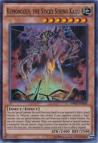 Kumongous، The Sticky String Kaiju - OP04-EN008 - نادر جدًا - إصدار غير محدود - حزمة بطولة OTS 4 in Saudi Arabia