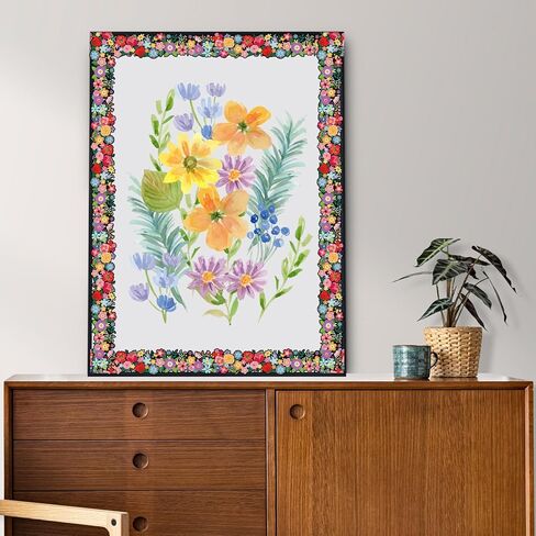 65.6 Ft Back to School Floral Bulletin Board Border Colorful Cartoon Flower Die Cut Trim Wildflower Border Sticker Roll for Home Classroom Spring Party Wall Decoration in Saudi Arabia