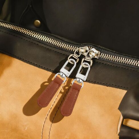 8 Pcs Zipper Pull Replacement Leather Decorative Handle Detachable Zipper Repair Tab for Luggage, Backpacks, Suitcases, Jackets, Purses, Handbags in Saudi Arabia