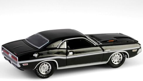 1970 R/T 440 أسود مع خطوط بيضاء سلسلة 15 1/64 نموذج سيارة مصبوبة من Greenlight 37320D in Saudi Arabia