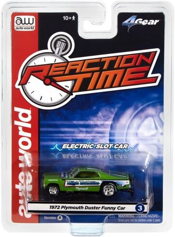 SC421-3G Auto World 4Gear 1972 Plymouth Duster High Octane FC HO Scale Slot Car in Saudi Arabia