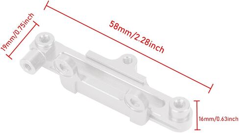 K949 006 Aluminium Alloy Steering Servo Saver, Upgrade Part for WL Toys 1/10 k949 RC Car, High Precision CNC Machined, Wear Resistant, Corrosion Resistant, Heat Conductive, Blue (Silver K949-006S) in Saudi Arabia