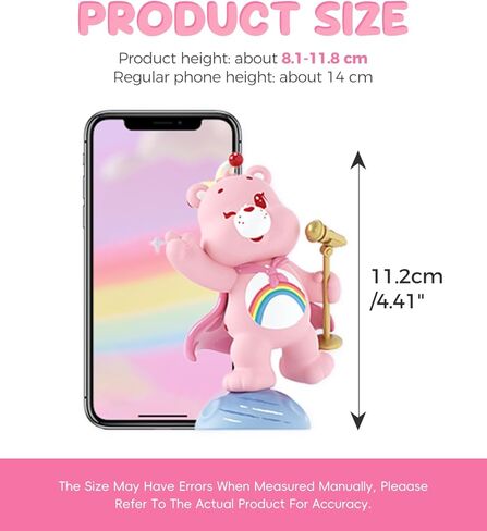 MINISO Care Bears Healing Planet Series صندوق أعمى من الفينيل الناعم لعبة تماثيل حيوانات غامضة لطيفة، نموذج هدية مفاجئة قابلة للجمع، تصميم عشوائي لهدايا عيد ميلاد ديكور المنزل، صندوق واحد in Saudi Arabia