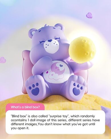 MINISO Care Bears Healing Planet Series صندوق أعمى من الفينيل الناعم لعبة تماثيل حيوانات غامضة لطيفة، نموذج هدية مفاجئة قابلة للجمع، تصميم عشوائي لهدايا عيد ميلاد ديكور المنزل، صندوق واحد in Saudi Arabia