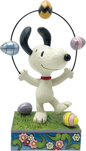 Enesco Peanuts by Jim Shore Snoopy Juggling Easter Eggs Figurine, 6.1 Inch, Multicolor in Saudi Arabia