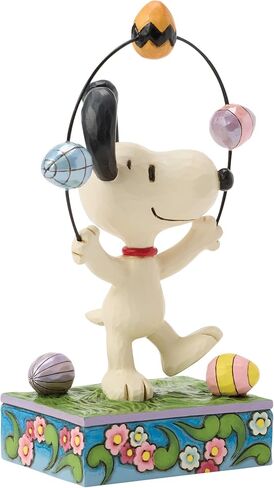 Enesco Peanuts by Jim Shore Snoopy Juggling Easter Eggs Figurine, 6.1 Inch, Multicolor in Saudi Arabia