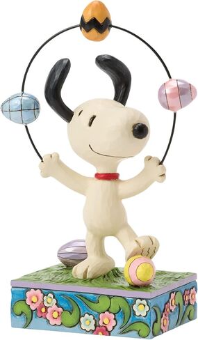 Enesco Peanuts by Jim Shore Snoopy Juggling Easter Eggs Figurine, 6.1 Inch, Multicolor in Saudi Arabia