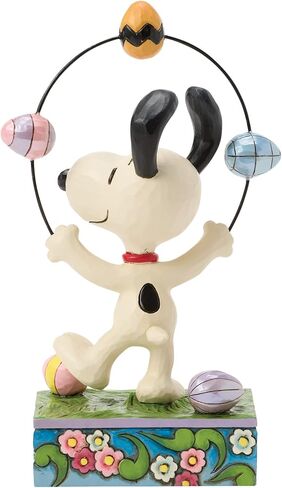 Enesco Peanuts by Jim Shore Snoopy Juggling Easter Eggs Figurine, 6.1 Inch, Multicolor in Saudi Arabia