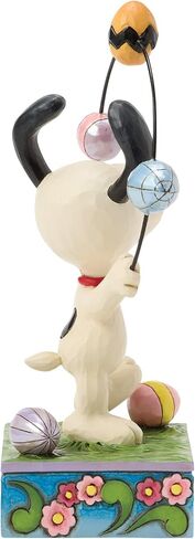 Enesco Peanuts by Jim Shore Snoopy Juggling Easter Eggs Figurine, 6.1 Inch, Multicolor in Saudi Arabia