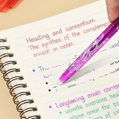 8 قطع من أقلام cobee القابلة للمسح بالحرارة للنسيج، أقلام تحديد النسيج 0.5 مم مع المطاط في النهاية بدون خطوط شبح علامات الأقمشة لخياطة اللحف والتطريز DIY in Kuwait