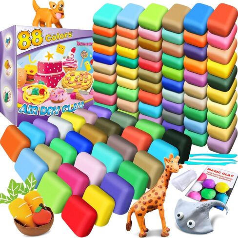 Air Dry Clay 170 Colors, Modeling Clay for Kids, DIY Molding Magic Toy with Tools, Gift for Kids Boys Girls in Saudi Arabia