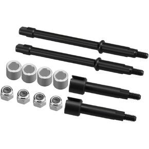Hot Racing SXTY39AW06 +6mm Steel Drive Stub Axles Upgrade Front or Rear Hardened CNC Widening Kit fits Axial SCX30 in Saudi Arabia