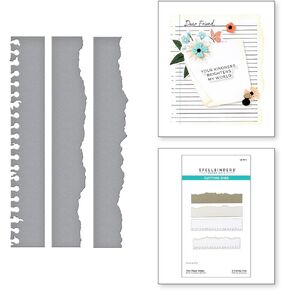 قوالب Spellbinders S2-444 ذات حواف ورقية ممزقة محفورة من مجموعة Take Note in Kuwait