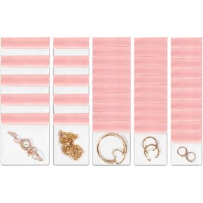 40 قطعة من حقائب مجوهرات السفر من Letgo، حقائب مجوهرات شفافة من مادة PVC، حقيبة مجوهرات مضادة للتلطيخ وحقائب تخزين المجوهرات للأقراط والخواتم والقلائد والأساور للهدايا للنساء والفتيات (5 أحجام مختلطة) in Kuwait