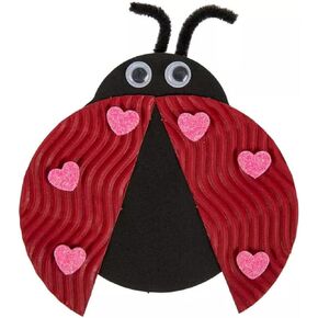 Heart Ladybug Craft Kit - Dress Up Valentine's Day DIY Fun - Makes 12 in Kuwait