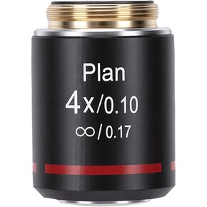 ciciglow Plan Microscope Objective, PLAN20.2MMRMS Thread Objective Lens for Biological Microscope, Aluminum Alloy Optical Glass (40X) in Kuwait