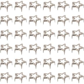 200Pcs Golden Star Studs Rivet Gold Five Point Stars Decorative Craft Iron Spike Stud Metal Punk Small Nail Head Leather Claw Nailheads Rivets for Clothing Belt Bags Shoes DIY Leathercraft in Saudi Arabia