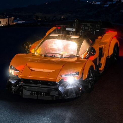 إضاءة LED متوافقة مع سيارة Lego 77253 Bugatti Vision Gran Turismo Hyper Sports - أضواء فقط، مجموعة إضاءة متوافقة مع Lego Speed ​​Champions 77253، غير متضمنة الوضع in Kuwait