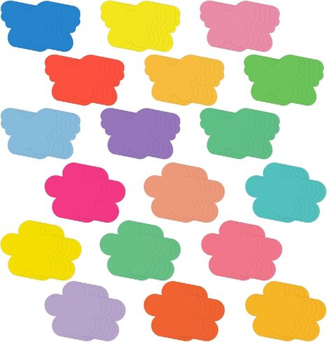 27 Pcs Flowers & Butterflies Cutouts Paper Set, 9 Colors, Decoration Cut-Outs for Chalkboard Wall, DIY Craft, Scrapbooking, School Party & Office Decor (27, Flower) in Saudi Arabia