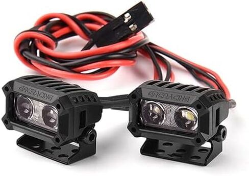 Palumma RC Crawler Lights LED Headlight, RC Vehicle Lighting Headlights LED Light for 1/8 1/10 1/18 RC Simulation Model Car Square Spotlight Accessory(18MM) in Saudi Arabia