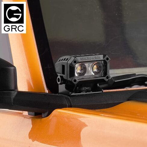 Palumma RC Crawler Lights LED Headlight, RC Vehicle Lighting Headlights LED Light for 1/8 1/10 1/18 RC Simulation Model Car Square Spotlight Accessory(18MM) in Saudi Arabia
