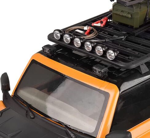Palumma RC Crawler Lights LED Headlight, RC Vehicle Lighting Headlights LED Light for 1/8 1/10 1/18 RC Simulation Model Car Square Spotlight Accessory(18MM) in Saudi Arabia
