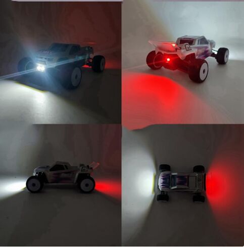 طقم مصابيح LED أمامية وخلفية RC لـ Losi 1/28 Micro-T 2WD RC قطع غيار المصابيح الأمامية والخلفية للسيارة in Saudi Arabia
